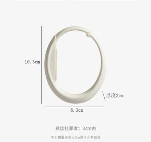 ❣️SPACEIDEAS❣️ Strong Load Bearing Sundries Storage Hook Desktop Bag Rack Removable Round Office Table Side Fixed Handbag Holder Portable Bag Hook Round Bag Hooks for Purse Clothing Accessories Practical & Popular Hanger Removable Hooks Portable Hook