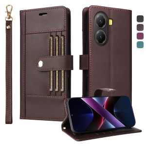 New Phone Case For Xiaomi Mi Poco X7 F7 F6 X6 M6 X3 Pro / Poco X3 NFC Magnetic Leather Wallet Card Slot Flip Cover Casing