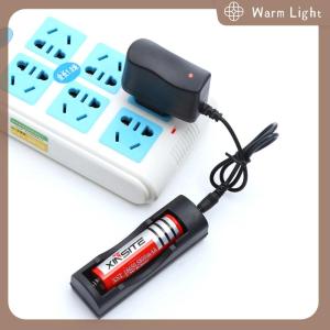 Warm Light DC 4.2V 500mA 3.5mm Smart Charger EU US Plug 18650 Rechargeable Battery Travel Charger Power Adapter For Led Flashlight Torch