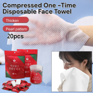 20pcs Disposable Face Towel Compressed One -Time Towel Portable Mini Compressed Towel Travel Wash Face Towel