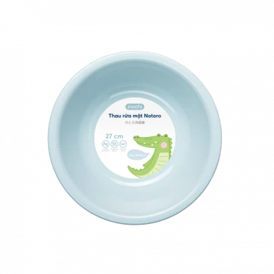 Chậu rửa mặt cho bé Notoro Inochi thau nhựa tắm gội đầu size 21/27/32/38cm được làm bằng chất liệu nhựa cao cấp chịu được va đập dễ dàng vệ sinh không lưu mùi khó chịu sau khi sử dụng - Tiêu chuẩn Nhật Bản