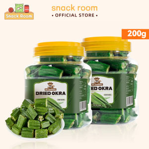 Mr.Squirrel Baked Okra Crispy High Fiber Vegetables Fruit Ready To Eat Snacks Dried Fruits 200g