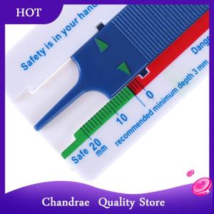 [Chandrae] 0-20mm car tyre tire tread depth gauge meter measurer tool