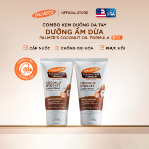 [Mới] Combo 2 Kem Dưỡng Da Tay Dưỡng Ẩm Dừa Palmers Coconut Oil Formula 60g