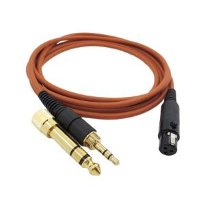 Replacement Audios Cable Compatible for Q701 K271 K702 K712 K171 K240S K371 Headphones Cord with 6.3mm/1/4in Adapter