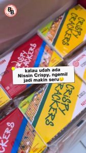 Nissin Crispy Crackers Made in indonesia (Harga Borong Untuk Karton Pack isi 10-30bks).