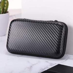 EVA Hard Disk Bag Personal Care Travel Portable Pouch Water Proof Power bank Storage for Digital Headset Phone Cable Case Organizer Earphone External Carry Cover PC EVA Anti-Pressure Accessory mobile Wallet 2.5 inch package Carbon for PC