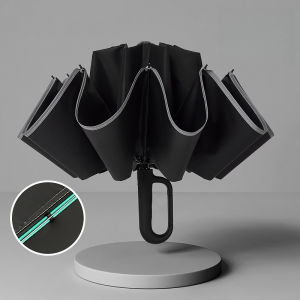 Large Size Folding Umbrella Ring Buckle Automatic Umbrella Sunshade Umbrella Rain/Sun Dual-use Windproof Folding Umbrella