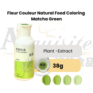 Fleur Couleur Natural Food Coloring Matcha Green Plant-Extract 38g
