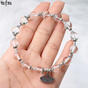 [XẢ KHO GIẢM SÂU] Vòng đá thạch anh trắng mix charm bạc 925 cao cấp
