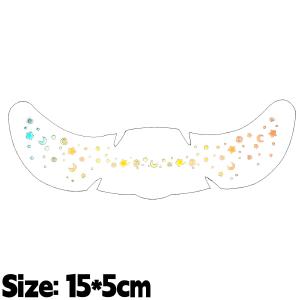 1/5Pcs Sparkling Freckles Face Tattoo Sticker Waterproof Glitter Star Pink Blue Gold Temporary Tattoo Party Festival Performance Makeup Decal