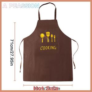 [A Peassion]💖[HOT SALE]🎈🎈 Apron Waterproof Oilproof Can Wipe Hands Kitchen Work Clothes Home Cooking Cleaning Men and Women Universal Sleeveless Apron