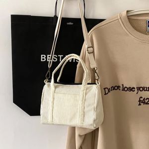 Tas Selempang Bahu Wanita Tas Jinjing Tas Bahan Cordu Tas Mini