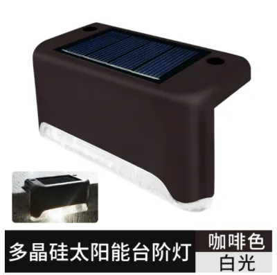Wall Fence Light LED Solar Light Powered Lamp Automatic Smart Light Sensor Stairs Fence Light 墙栅栏灯发光二极管太阳能灯自动智能灯传感器楼梯栅栏灯 Lampu Pagar Dinding LED Lampu Solar Powered Lampu Sensor Cahaya Pintar Automatik Tangga Pagar Cahaya
