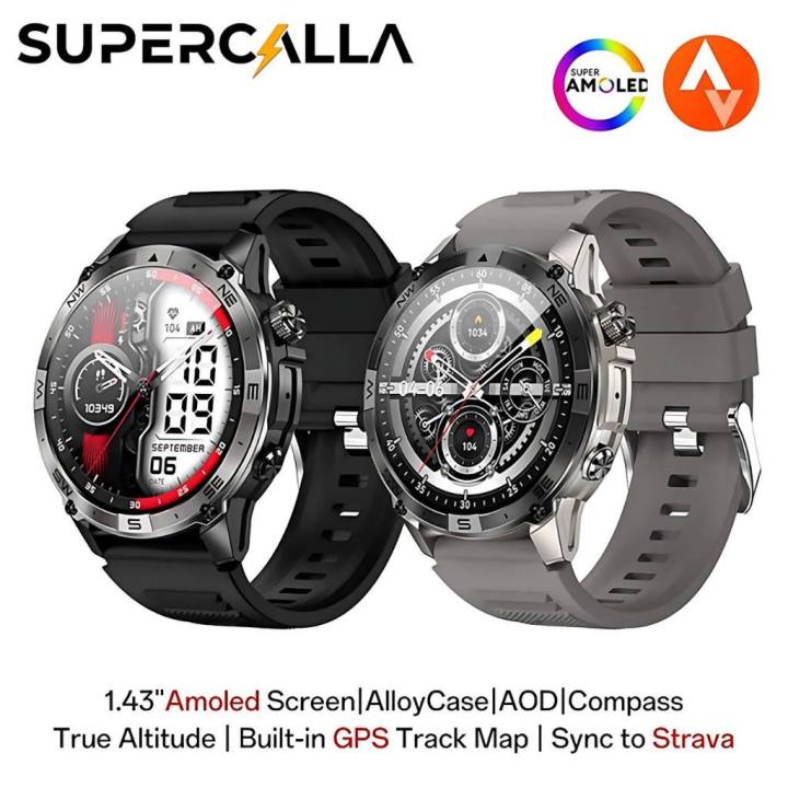 Supercalla New HK08 Smart Watch GPS Altitude Pressure 3ATM - Main Image