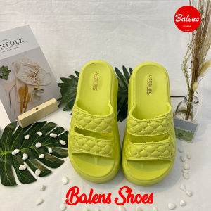 BL-6018-1 Sandal Selop EVA Rubber Tali Strap Dua Sandal Jelly Wedges Wanita Import Yesplus