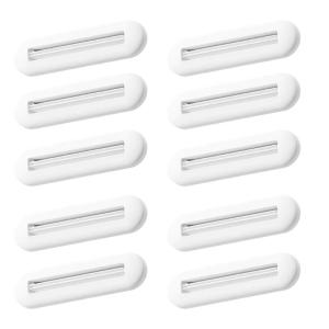 Bộ 10 hộp đựng kem đánh răng đơn giản Báo Chí Con lăn Kem bôi tay Dụng cụ bóp ống clip cho nhà tắm tiết kiệm rỗng khi đi du lịch