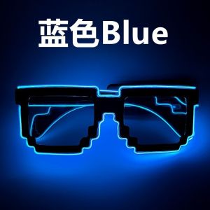 1PC Flashing EL Wire Led Glasses Luminous Party Decorative Lighting Classic Novelty Gift Bright LED Light Up Party SunGlasses