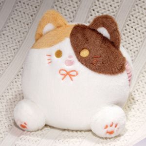 SDFSF พร้อมช่องใส่มือ ของเล่นตุ๊กตาแมวคาลิโก ยิ้ม ผ้าฝ้ายพีพี หมอนตุ๊กตาแมวขาว หมอนโซฟา คาวาอี้ ตุ๊กตาแมวดำ ของตกแต่งบ้าน