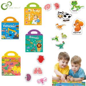 Cartoon Funny Animal Insect Ocean Learning Cognition Scene Stickers Dress Up DIY Hand-on Sticker Book Educational Toys for Kids