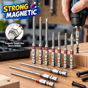 Tulip Home Furnishings Store Mladen Pagoda Tower Magnetic Hex Allen Key Bits Set 65mm 100mm For Drill Wrench And Power Tools