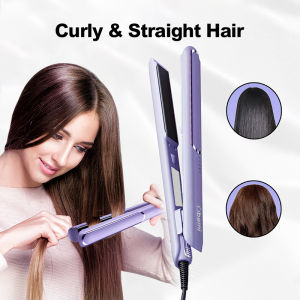 Catokan Rambut 2 in 1 Keratin Ceramic: Catokan Curly & Lurus