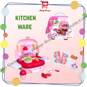 Mainan Masak Masakan Anak Mini Kitchen Ware Set Suitcase MasakMasak