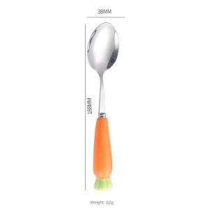 VIVOLILV ⭐50% Discount Coupon⭐ Stainless Steel Cutlery Set For Baby Food Grade Spoons And Forks Long Baby Training Equipment With Cutlery Box Thick And Portable Cutlery
