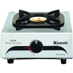 Rinnai Kompor Gas 1 Tungku Stainless Steel Teknologi Sun Burner - RI511E - FREE ONGKIR Jabodetabek