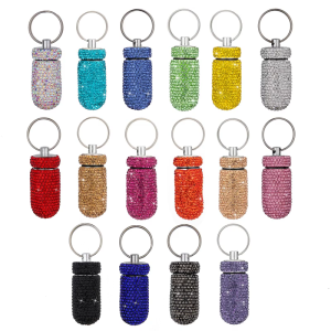 Xách Tay Lấp Lánh Thuốc Tổ Chức Nhỏ Túi đựng du lịch Không Thấm Nước Với Keyring Cho Cắm Trại Cuộc Phiêu Lưu