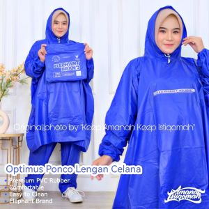 Jas Hujan Dewasa Super Jumbo Ponco Lengan Celana Elmondo Prima 716 / Jas Hujan Optimus R