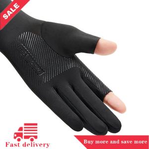[COD] Mens Fishing Sunscreen Arm Sleeves Summer Ice Silk Elastic UV Protection Sleeves Gloves Outdoor Cycling Sleeves