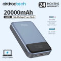 AIRDROPTECH 130W 20000 / 30000 mAh Laptop Power Bank PD 100W Fast Charging Portable Charger Powerbank for Dell Lenovo HP MacBook Air Samsung S23 iPhone 15 14 13 Pro Max for Pixel iPad Xiaomi Huawei Mobile Phones GAN Power Adapter. 