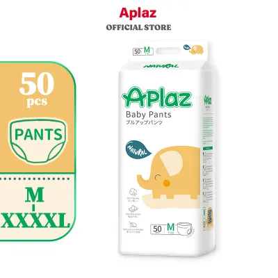 Aplaz Natural Diaper for Baby Taped Pants Newborn -XXXXL Pack of 1 50 pad Baby Korean Diaper Babies