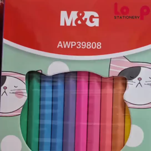 M&G So Many Cats 12 Pastel Colour Pencil Hexagon AWP39808