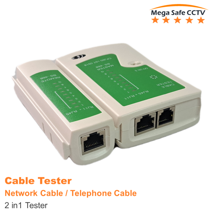 thumbnail image 2 of Cat6e Ethernet Cable Tester For RJ45 RJ11 RJ12 | Network & Phone Line Tester With 1-Year Warranty 2 of 14