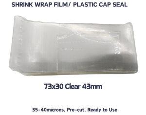 100pcs Shrink Wrap Plastic Packaging Shrinkable Cap Plastic Sealer Tape 43mm(Gatorade/ Kutkutin cap size)