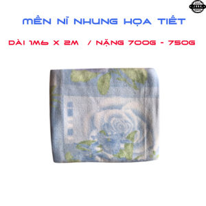 Chăn bông Họa Tiết Hoa 1m6 x 2m / 650g - 700g