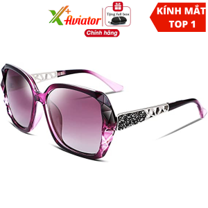 Kính Râm Nữ AVIATOR A404 – Tròng TAC Polarized Gọng PC Nhẹ Full Phụ Kiện