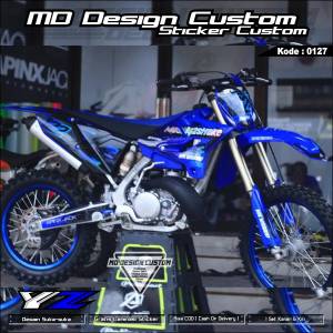 0127 (COD) Sticker Decal YZ 125 Kombinasi HOLOGRAM Full Body Bebas Request Desain Terbari - Sticker Variasi YZ125 Terbaru - Sticker Premium YZ Terbaru