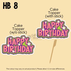 Cheapest A6 Cake Toppers Happy Birthday For Cupcakes Small Cake Topper Cute Cake Decoration Hiasan Kek