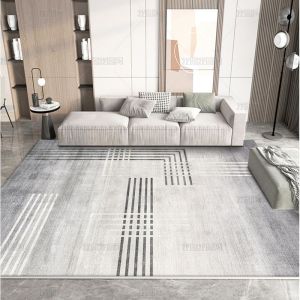 Waterproof Large Carpet Living Room Rug Sofa Floor Mat Decoration | Ruang Tamu Karpet Dubai Design Luxury Feel 客厅地毯地板地墊