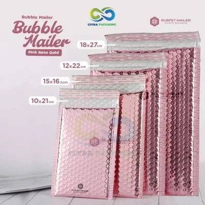 AMPLOP BUBBLE - BUBBLE MAILER PINK ROSE u/ PACKING PENGIRIMAN ONLINE SHOP