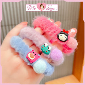 Dây buộc tóc cho bé gái lông xù Hàn Quốc hình thú đáng yêu Shop Mẹ Sam