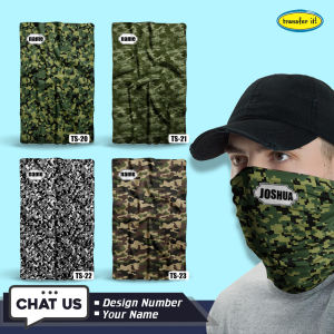 Transfer It - Personalized Customized Seamless Multi-functional Tube Mask Scarf Editable Name Fashionable Bandana