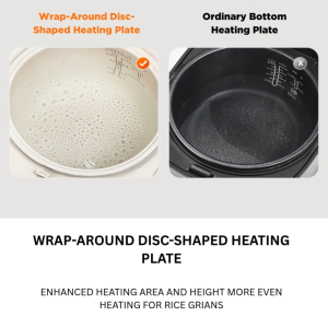 Midea MRD101B1BDW 1.0L Digital Rice Cooker – 6 Menu Non-Stick Inner Pot 605W