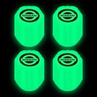 [ready]4Pcs Tutup Pentil Ban Mobil Tutup Katup Bersinar di Malam gelap Mobil Sepeda Glow At Night