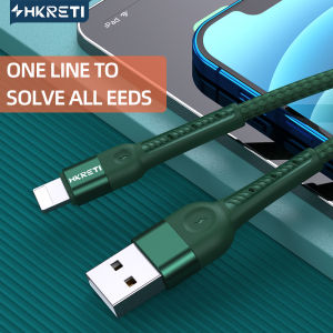 HKRETI brand is suitable for iPhone 13 iPhone 13 Pro iPhone 12 iPhone 12 Pro 11 Pro 11 pro max 1Meter MFi Lightning USB data cable iPhone 8 6 Xs XS fast charging data cable X 5Xs iPads mobile phone cable-nylon braid Data line