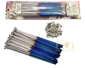 Bộ Căm OSAKI Xanh Trắng Titan 7 màu 17in Size 149 158 184 gắn xe máy Sirius Exciter Winner Wave Dream Sonic Hàng Sale giá rất tốt