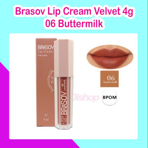 Lip Cream Brasov Velvet Pelembab Bibir 4g